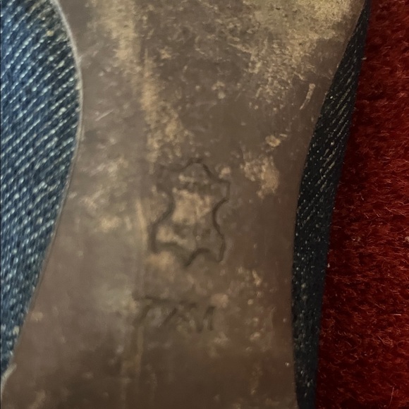 Tory Burch Quinn Ballet Flats Denim Navy - Picture 8 of 8